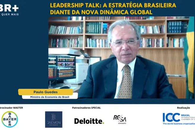 173-Ministro Paulo Guedes ressalta a importância do comércio internacional em evento da ICC Brasil