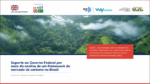 capa - Recomendações para o credenciamento de padrões independentes de certificação de carbono (standards) para aceitação de offsets no Sistema Brasileiro de Comércio de Emissões (SBCE)